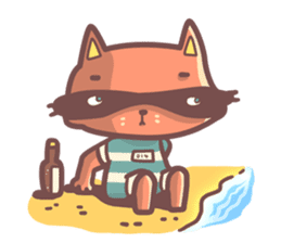 Raccoon Prisoner Gustav sticker #5438725