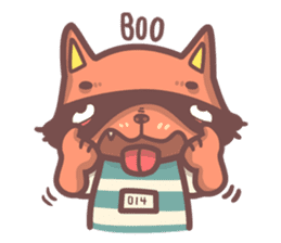 Raccoon Prisoner Gustav sticker #5438726