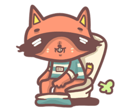 Raccoon Prisoner Gustav sticker #5438727