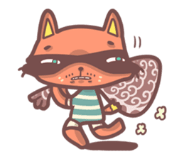 Raccoon Prisoner Gustav sticker #5438728