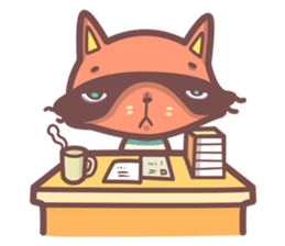 Raccoon Prisoner Gustav sticker #5438730