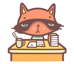 Raccoon Prisoner Gustav sticker #5438730