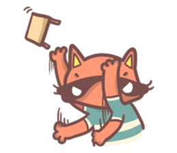 Raccoon Prisoner Gustav sticker #5438731