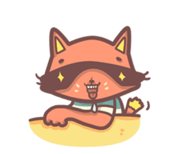 Raccoon Prisoner Gustav sticker #5438733