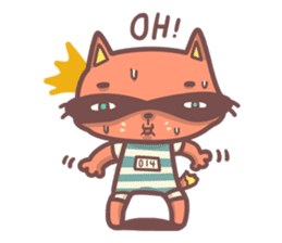 Raccoon Prisoner Gustav sticker #5438734