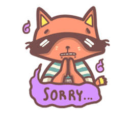 Raccoon Prisoner Gustav sticker #5438735