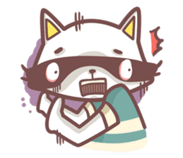 Raccoon Prisoner Gustav sticker #5438736