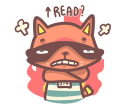 Raccoon Prisoner Gustav sticker #5438737