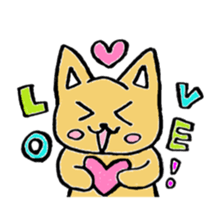 colorful cats sticker. sticker #5438787