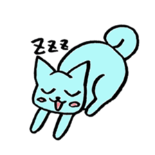 colorful cats sticker. sticker #5438793
