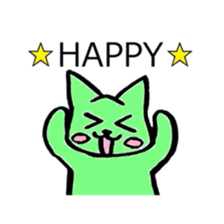 colorful cats sticker. sticker #5438810