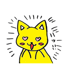 colorful cats sticker. sticker #5438817