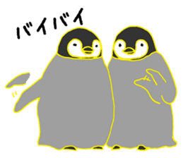 Penguin parent and child sticker #5438866