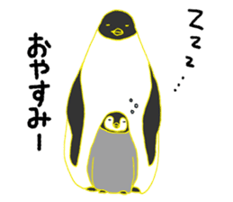 Penguin parent and child sticker #5438867
