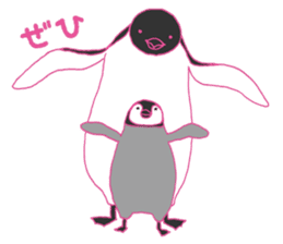 Penguin parent and child sticker #5438878