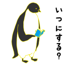 Penguin parent and child sticker #5438888