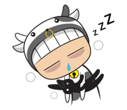 Crazy cow sticker #5439063