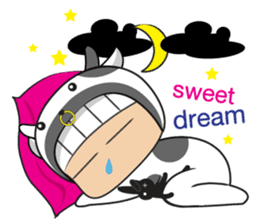 Crazy cow sticker #5439064