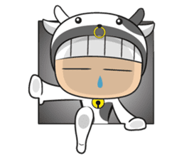 Crazy cow sticker #5439065