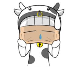 Crazy cow sticker #5439067