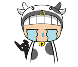 Crazy cow sticker #5439071