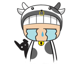Crazy cow sticker #5439071