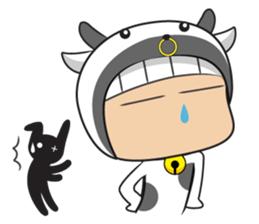 Crazy cow sticker #5439072