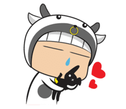 Crazy cow sticker #5439073