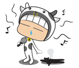 Crazy cow sticker #5439083