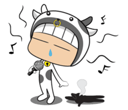 Crazy cow sticker #5439083