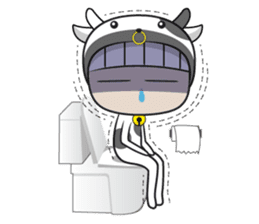 Crazy cow sticker #5439084