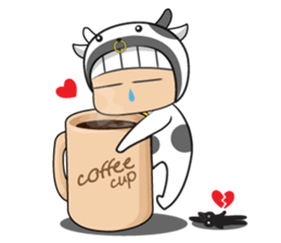 Crazy cow sticker #5439088