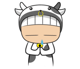 Crazy cow sticker #5439089