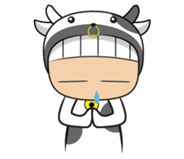 Crazy cow sticker #5439089