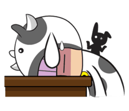 Crazy cow sticker #5439091