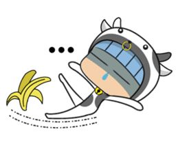 Crazy cow sticker #5439094