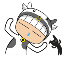 Crazy cow sticker #5439095