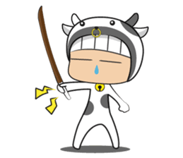 Crazy cow sticker #5439099