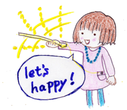 let's happy! sticker #5439420