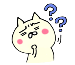 Kawaii & funny cat sticker #5439901