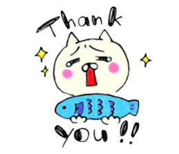 Kawaii & funny cat sticker #5439915