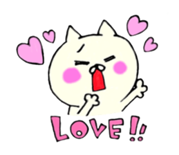 Kawaii & funny cat sticker #5439920