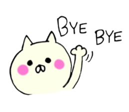 Kawaii & funny cat sticker #5439923