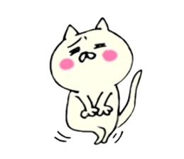 Kawaii & funny cat sticker #5439932
