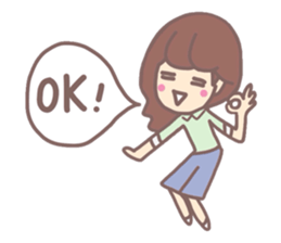 The power of girl Sticker sticker #5439986