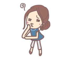 The power of girl Sticker sticker #5439993