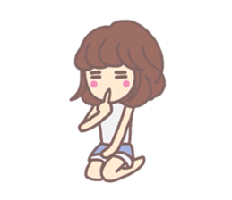 The power of girl Sticker sticker #5439997