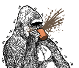 Gorilla gorilla gorilla 2 sticker #5441261