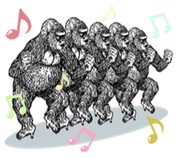 Gorilla gorilla gorilla 2 sticker #5441262