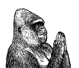 Gorilla gorilla gorilla 2 sticker #5441266